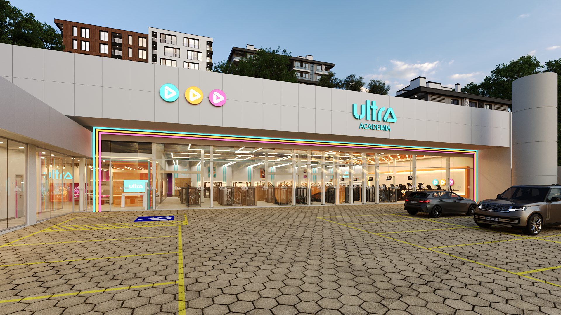 Interior da academia